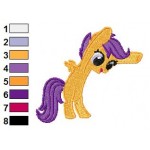 Scootaloo joking Embroidery Design